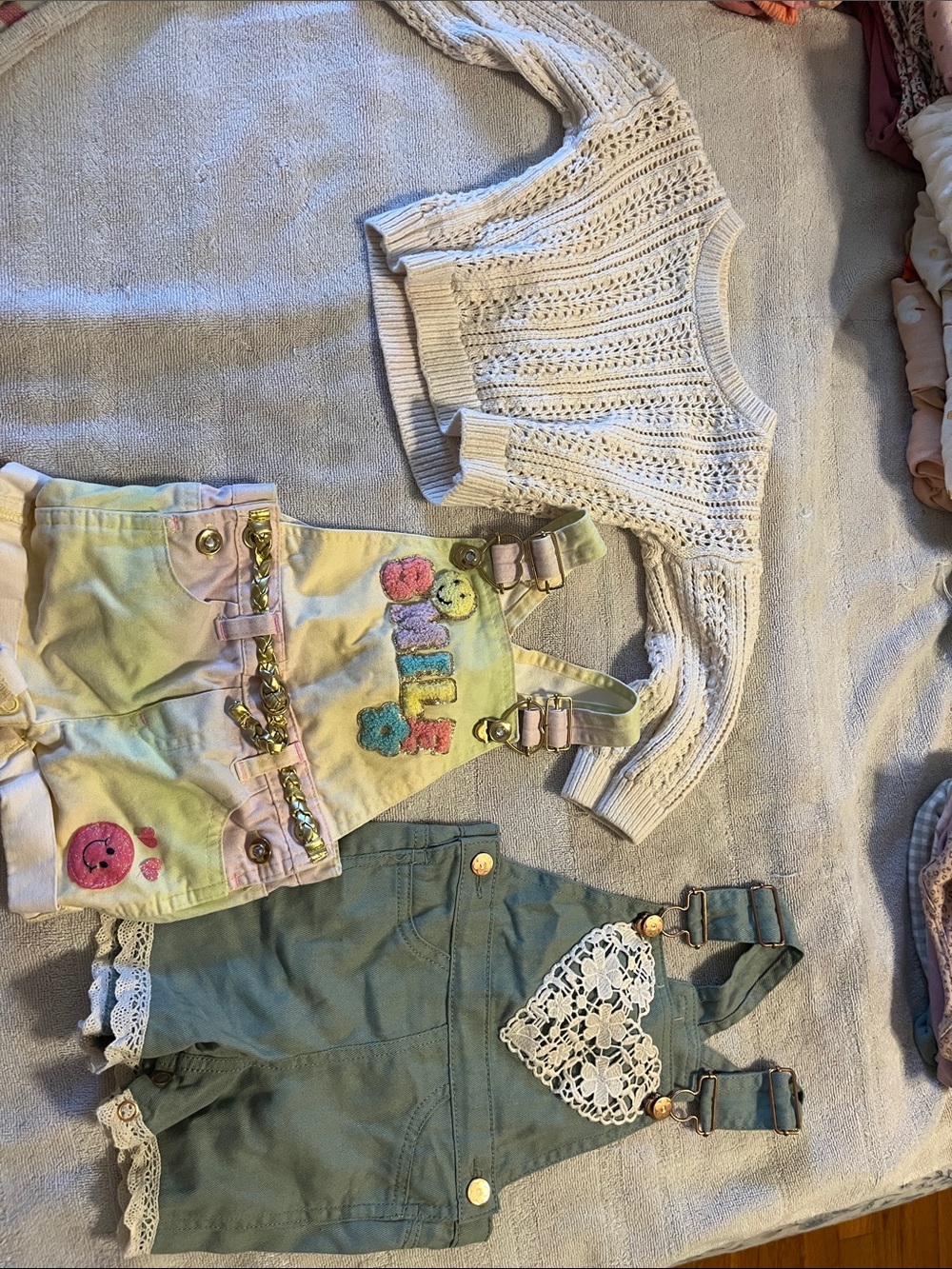 Cream Knit Girls' Sweater Top - Unbranded